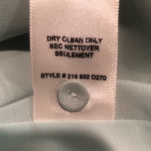 Rebecca Taylor Seafoam Flowers Ruffle Sleeve Belt Tie Midi Dress 4. Silk Blend - Picture 5 of 8